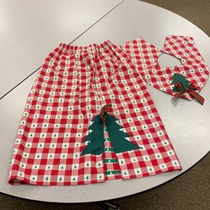 Christmas skirt with top overlay
